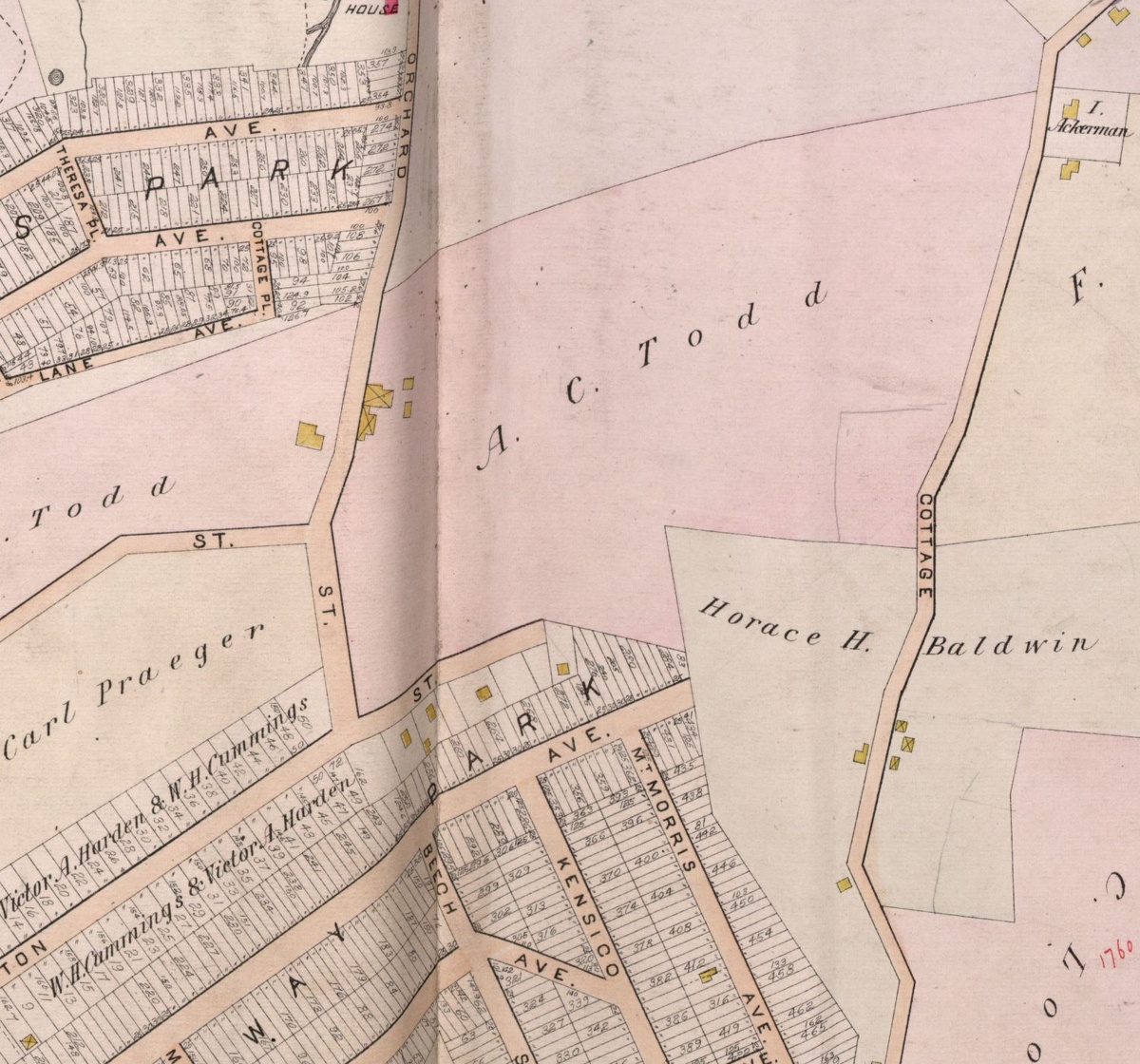 1901 county atlas detail labeled A. C. Todd