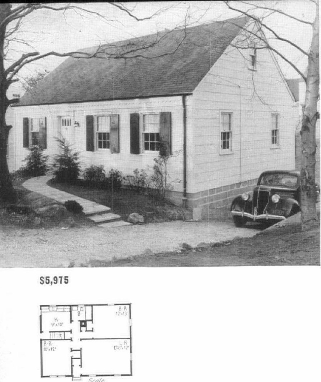 the one-story Perry house